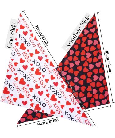 Maustlie Double-Sided Dog Bandana - Valentine's Day & Wedding Party Attire | L Red Smoking Bandana for Dogs - Buy Online on GoSupps.com