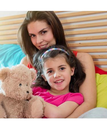 12 Pack Rainbow Headbands for Girls - Glitter Hair Tapes Set | Shiny Sequin Hair Accessories - Buy Online on GoSupps.com