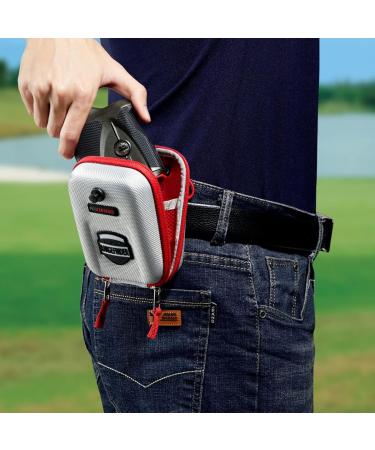 Hard Shell Golf Rangefinder Case - Compatible with Bushnell V2 V3 V4 V5 Pro X2 Pro XE - Silver - Buy Online on GoSupps.com
