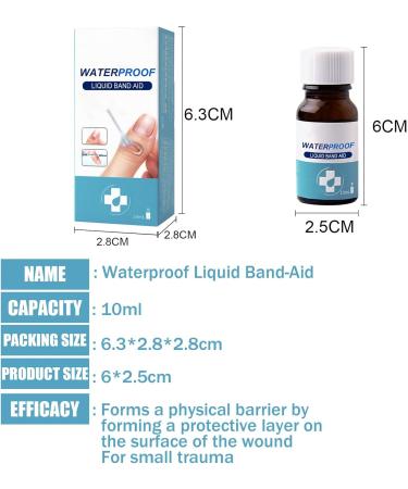 New Skin Liquid Plaster Wound Glue 10ml - Waterproof & Breathable Formula for Quick Healing | 2 Pack - Buy Online on GoSupps.com