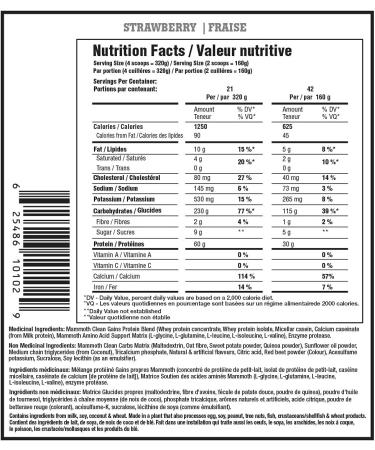 Buy Interactive Nutrition Mammoth Mass Strawberry 6800g - Premium Weight Gainer | Fast International Shipping - Buy Online on GoSupps.com