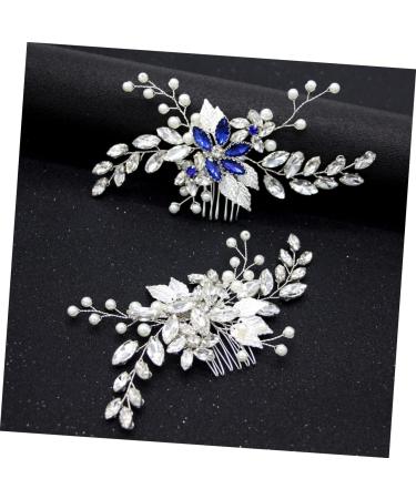 Housoutil Hair Accessories Wedding Flower Hair Comb Bride Headpieces for Wedding Crystal Headpiece Clip Wedding Hair Comb Insert Comb Tiara Elegant Headdress Hairpin Grace Women's - Buy Online on GoSupps.com