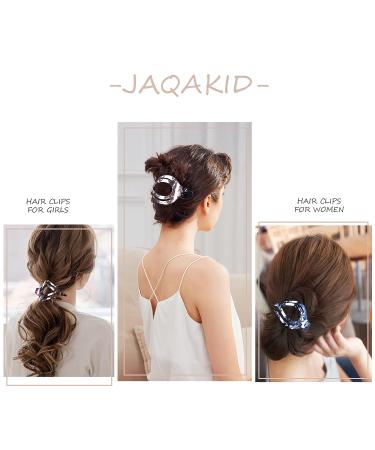 French Curved Hair Clips for Thick Hair - 3 Pack Strong Grip Hair Claws | Non-Slip Flat Hair Clamp for Women & Girls - Fashion Beauty Accessory - Buy Online on GoSupps.com