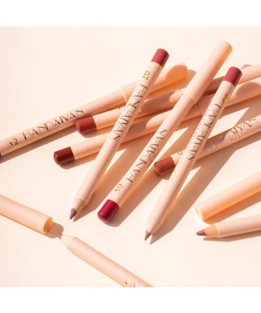12-Piece Matte Lip Liner Pens Set - Long-Lasting & Creamy | Natural Lip Makeup Pencils - Buy Online on GoSupps.com