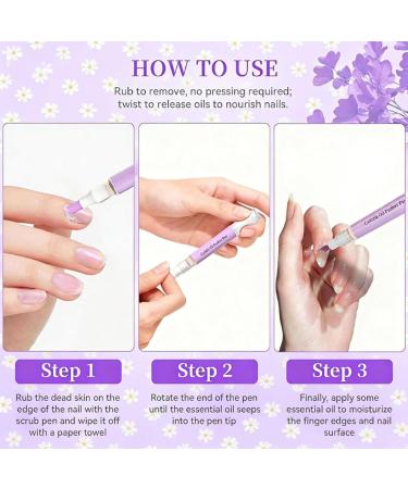 Stylo pousse-cuticules stylo huile pour cuticules stylo 2 en 1 pour liminer les cuticules et hydrater et renforcer les ongles secs et ab m s (1pcs) - Buy Online on GoSupps.com