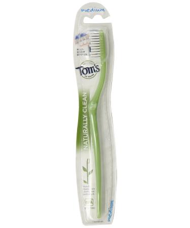 Tom's of Maine Naturally Clean Medium Toothbrush 0.5 Ounce