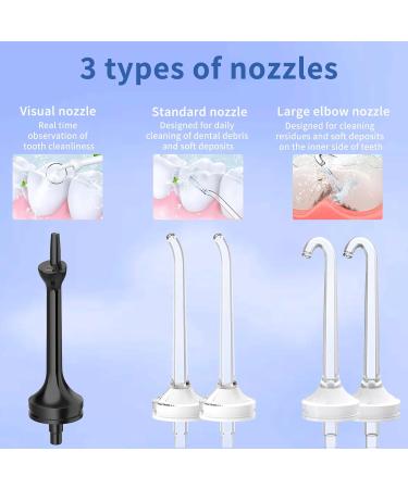 VITCOCO Water Flosser with Camera - Rechargeable Dental Flosser Waterpik 3 Nozzles IPX7 Waterproof for iOS & Android - Black - Buy Online on GoSupps.com