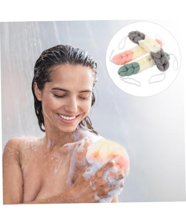 3pcs Bathing Loofah Scrubber Set - Shower Supplies for Women | Polyester Cotton Back Rub & Clean | International Shipping Available - Buy Online on GoSupps.com