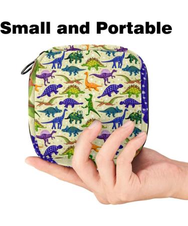 Portable Dinosaur Storage Bags for Women's Bandages & Menstrual Pads - Cute & Functional | Ideal for School & Office - Buy Online on GoSupps.com
