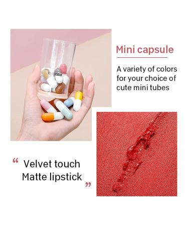 Buy 6/8/16 Colors Capsule Lipstick Set - Mini Matte Velvet Liquid Lipsticks for Women | Long-Lasting & Waterproof | International Shipping - Buy Online on GoSupps.com