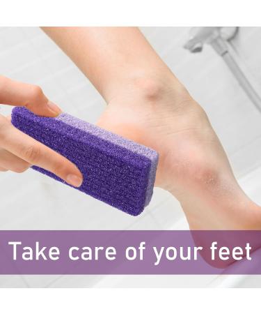 2PCS Double Sided Pumice Stone for Feet - Foot Pedicure Tool for Hard Callus Removal - Buy Online on GoSupps.com