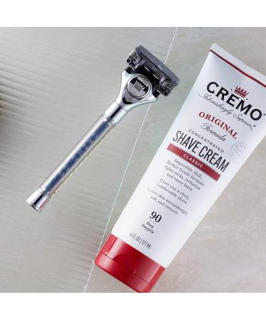 Cremo Barber Grade Men's Razor | Silver with Extra Refill Blade - Buy Online on GoSupps.com