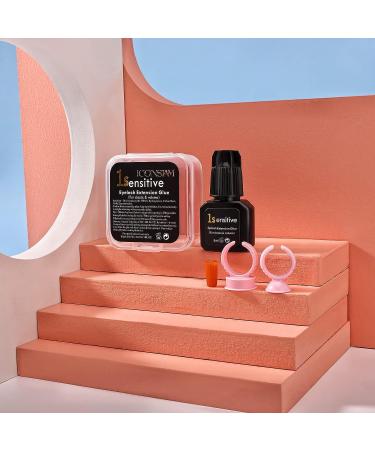 5ml Black Eyelash Extension Glue for Sensitive Eyes | Super Strong Lash Adhesive with Fast Drying Time | 6-7 Weeks Super Stay | Ideal for Lash Techs - Buy Online on GoSupps.com