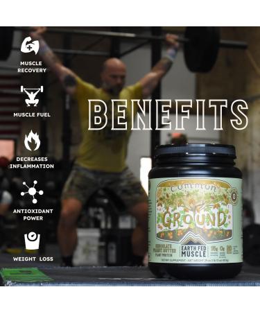Earth Fed Muscle Common Ground Plant Protein Powder Chocolate Peanut Butter Protein Powder with MCT Oil Soy & Gluten Free No Added Sugar Keto - 30 Servings Chocolate Peanut Butter 1.74 Pound (Pack of 1) - Buy Online on GoSupps.com