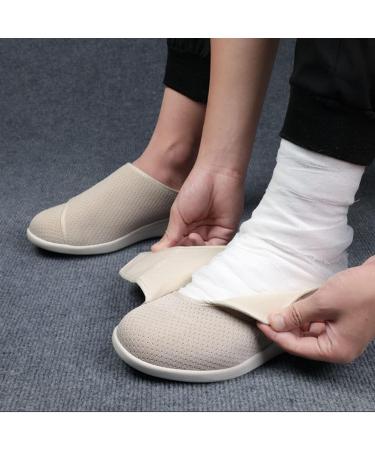 MisFun Diabetic Shoes for Men Unisex Gypsum Shoe 6.5 Dark Gray - Ideal for Swollen Feet, Foot Fracture Recovery & Surgical Rehabilitation - Buy Online on GoSupps.com