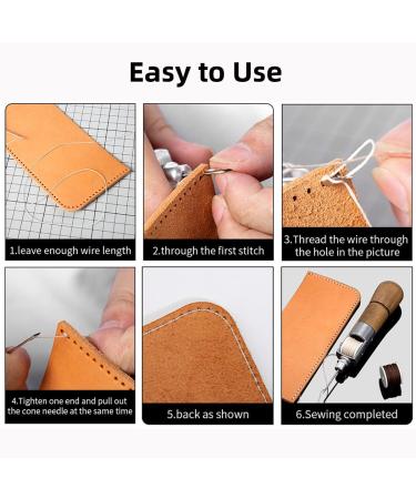 WUTA Professional Leather Stitch Awl Tool Kit for Shoes, Bags, Belts - Repair Lock Stitch Set with Speedy Stitcher Tool (4 Thread Colors) - Buy Online on GoSupps.com