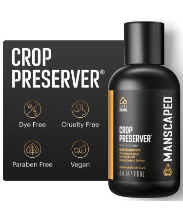 MANSCAPED The Crop Preserver Men's Ball Deodorant Male Care Hygiene Moisturizer Anti-Chafing Groin Protection with Cooling Aloe Vera 4oz 4 Fl Oz (Pack of 1)