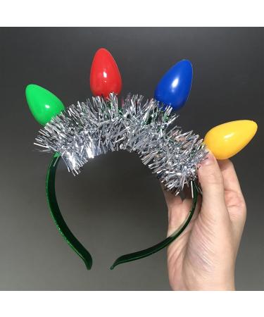 amangul Christmas Flashing LED Headband Fun and Festive Light Bulb for Kids Adults Glow in the Dark Accessories Party Favor(Blue) - Buy Online on GoSupps.com