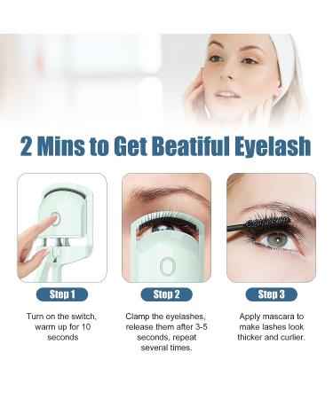 Heated Electric Eyelash Curler for Quick & Long-Lasting Natural Curl - Perfect for Natural Lashes - Buy Online on GoSupps.com