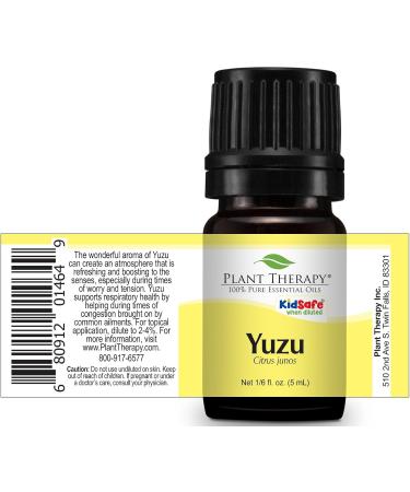 Plant Therapy Yuzu Essential Oil 5 mL (1/6 oz) 100% Pure Undiluted Therapeutic Grade Jasmine 0.33 Fl Oz (Pack of 1) - Buy Online on GoSupps.com