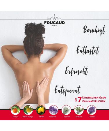 Massage Oil 200 ml | Revitalising & Relaxing | Foucaud | Boost Energy & Well-being | International Shipping Available - Buy Online on GoSupps.com
