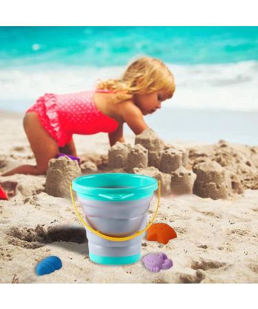 Foldable Pail Bucket | Sand Pail - Beach Bucket Sand Buckets Folding Bucket Easter Bucket for Kids Camping Frifer - Buy Online on GoSupps.com
