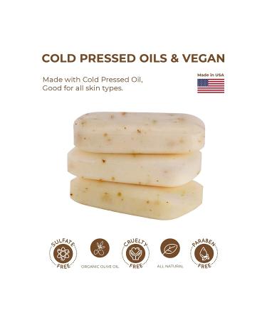O Naturals Exfoliating Scalp Scrub Bar with Coffee Granules | 4oz Organic Vegan Soap for Hair & Body | Removes Dead Skin & Dandruff | Moisturizing 3-in-1 Formula for Women & Men - Buy Online on GoSupps.com