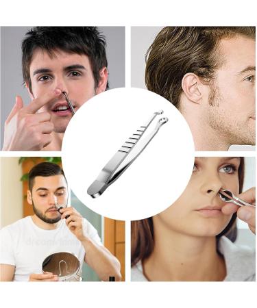 Eyebrow Tweezers Nose Hair TrimmerAnti Slip Round Tip Shavers Precisely For and Dry Shaving Sensitive Skin Care Travel Body and Ear - Buy Online on GoSupps.com