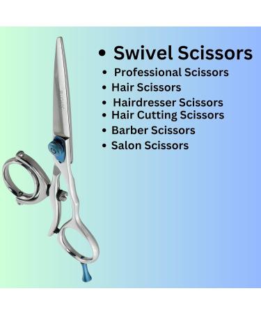 Suvorna Professional Hairdressing Scissors 6.25 inch With Double Swivel Thumb Ring Hair Scissors Japanese Scissors For Hair Cutting Razor Sharp Barber Scissors Blades Adjustable Hairdresser Scissors - Buy Online on GoSupps.com