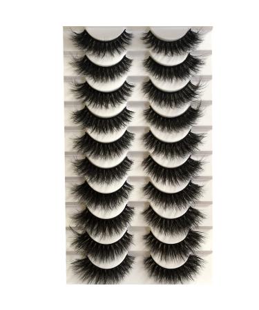 Gmagictobo Fake Eyelashes Natural 15MM Cat Eye Lashes Pack Short Fluffy Faux Mink Thick Curly 3D Dramatic Soft Strip False Eye Lashes Multipack Natural Cat Eye Lash
