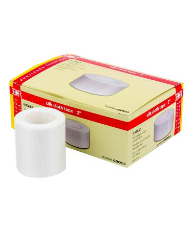 Ever Ready First Aid Adhesive Silk Cloth Tape Roll - Latex Free - 2 x 10 yds - 6 Count 2 x 10 yds- Box of 6 - Buy Online on GoSupps.com