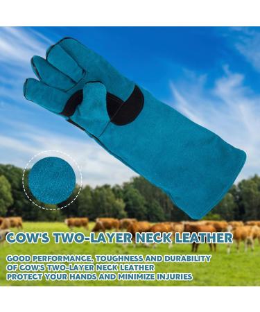VueinRG Bite-Proof Gloves - 45 cm Anti-Bite Animal Handling Gloves for Welding Gardening & Pet Care (Green) - Buy Online on GoSupps.com