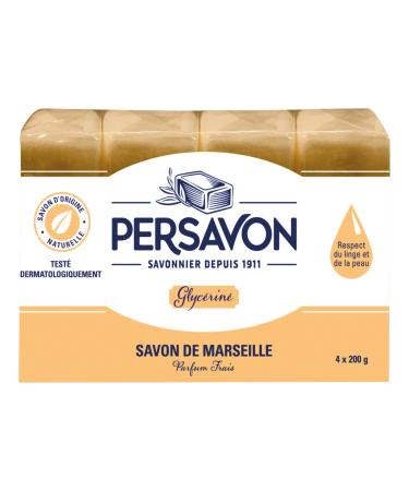 Ni Zmir Persovo Glycerine Marseille Soap 200 g 4 Pieces Pack of 2