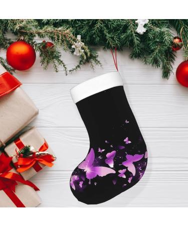 Ffexs Christmas Socks with Peacock Feathers - Velvet Butterfly Design One Size Perfect for the Holidays - Buy Online on GoSupps.com