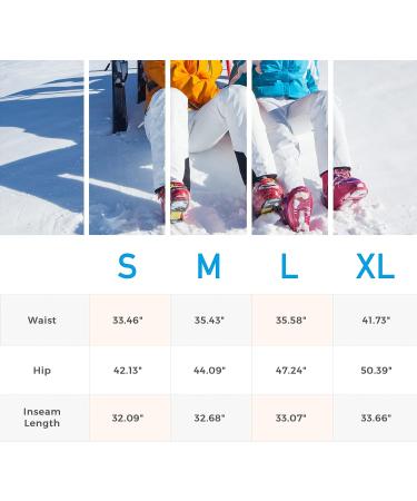 Skieer Men's Mountain Insulated Waterproof Snow Ski Pants - Large White - Buy Online on GoSupps.com
