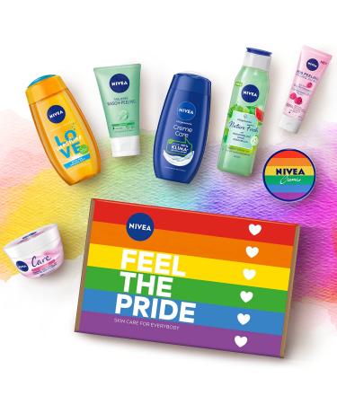 NIVEA Feel The Pride Set | Colorful Pampering Gift Set with Peeling Shower Gel & Cream - Shop Internationally! - Buy Online on GoSupps.com