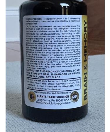 BRAIN MEMORY SUPPLEMENTS - Suport Memory Mental Clarity & Cognitive Brain Focus Formula Enhance Memory Concentration & Clarity function immune booster - 2 Bottles 120 Capsules - Buy Online on GoSupps.com