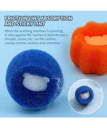 6 PCS Pet Hair Remover for Laundry - Reusable Lint Catcher for Washing Machine Laundry Balls Pet Hair Collector Anti Winding Adsorption Balls for Hair Removal Clothes and Bedding - Buy Online on GoSupps.com