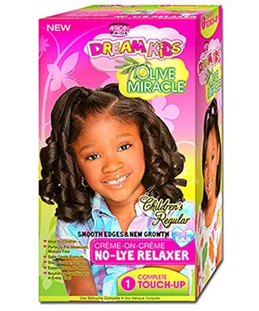 African Pride Dream Kids Olive Miracle Touch-Up Relaxer, Regular