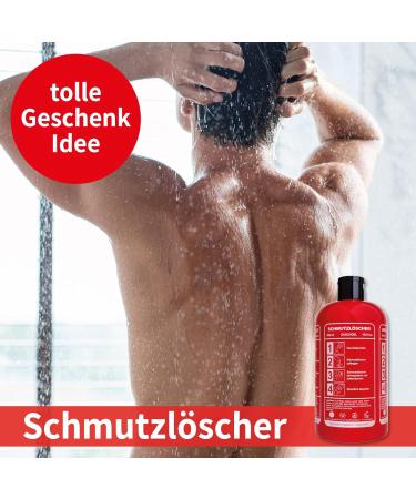 Accentra shower gel DIRT EXTINGUISHER in bottle with fire extinguisher look 500ml fragrance Musk refillable red - Buy Online on GoSupps.com