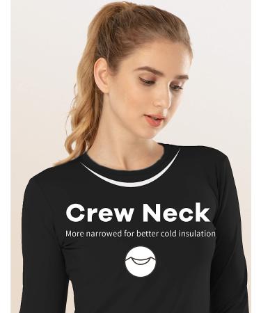 Mancyfit Women's Thermal Underwear Long Johns Set - Fleece Lined, Ultra Soft - Black (Small) - Buy Online on GoSupps.com