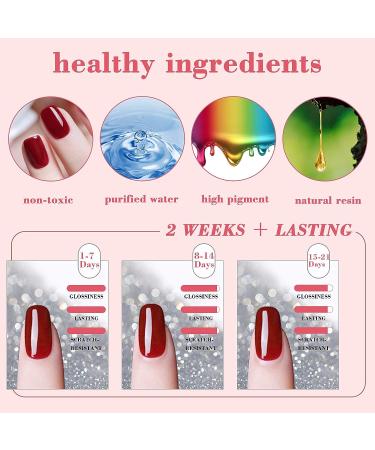 yocrovv Gel Nail Polish Set  45 Pcs Gel Polish Soak Off Gel Nail Kit with Glossy and Matte Gel Top Coat Base Coat  Popular Pastel White Glitter Green Neon Polish for Gel Nail Art Christmas Gift 45A - Buy Online on GoSupps.com