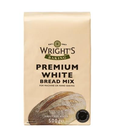 Wright's | Premium White Bread Mix 10X500g | For Machine or Hand Baking | Suitable for Vegetarians