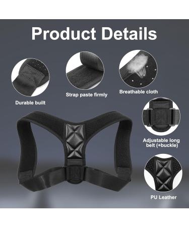 Back Posture Corrector Back Straightener Posture Brace Adjustable Posture Correcting Brace Upper Back Brace Posture Corrector Spine Straightener for Men and Women with a Storage Bag - Buy Online on GoSupps.com