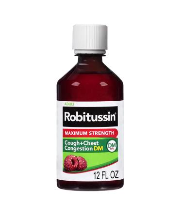Robitussin Adult Maximum Strength Cough + Chest Congestion DM Max Non-Drowsy Liquid 12 Fl Oz Box