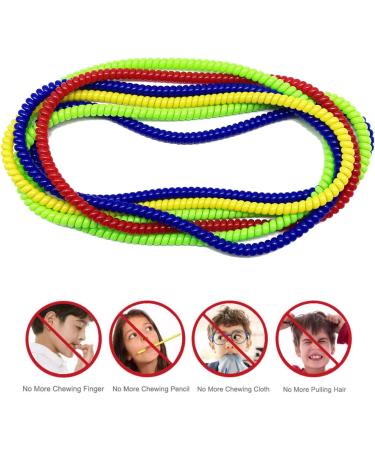 Sensory Chew Necklaces and Bracelets Set 8 Pack - Oral Sensory Toys for Kids with Autism, Anxiety, Nail Biting - Hlyejun Chew Necklace Replacement - Calming Sensory Tools for Autistic Children - Buy Online on GoSupps.com