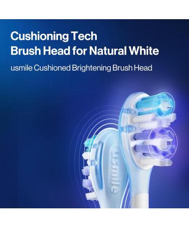 usmile Replacement Brush Heads for Y10 Pro/P20 Pro/P10 Pro/Y1S - Patented Shock Absorption & Air Cushion Compatible Electric Toothbrush (2-Pack - Buy Online on GoSupps.com