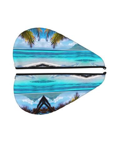 Tahiti Beach SamLng Coral Velvet Dry Hair Cap - Ideal for Home Travel Pool Parties & More | Soft & Quick-Dry - Buy Online on GoSupps.com