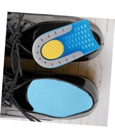 FRCOLOR Shock Absorbing Height Increasing Insoles for Men & Women | Elevator Shoe Inserts for Plantar Support & Comfort | 1 Pair Blue 11X6.3X1.5CM - Buy Online on GoSupps.com