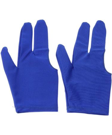 ZRM&E 3-Finger Billiard Gloves - Snooker Shooter Cue Pool Glove for Left/Right Hand - Blue - Buy Online on GoSupps.com